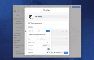 1Password screenshot 1