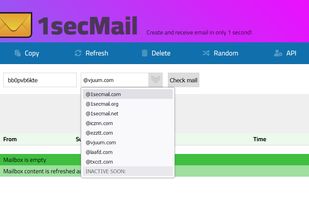Regular disposable email UI