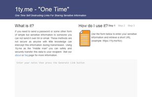 1ty.me screenshot 1