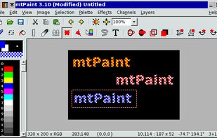 Mtpaint screenshot 1