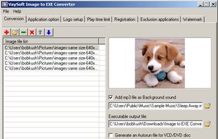 VaySoft Image To Exe Converter screenshot 1