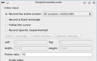 SimpleScreenRecorder screenshot 1