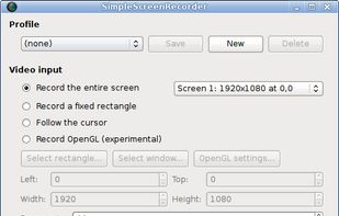 SimpleScreenRecorder screenshot 1