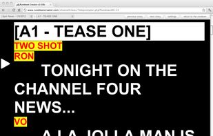 The auto-updating web-based teleprompter