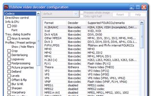ffdshow's video decoder settings