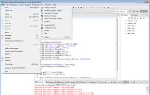 Node.js, Express, Phantomjs, Nashorn JJS, Vert.x wizards