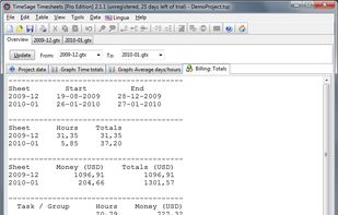 Timesage Timesheets screenshot 1