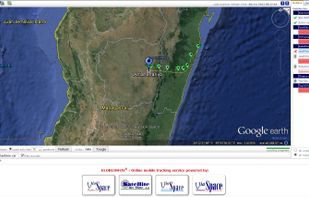 The main tracking page