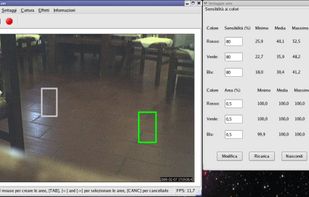 Resizing areas for movement detection