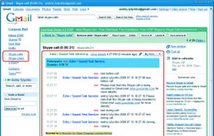G-Recorded call in Gmail