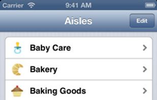 SkyGroceries comes populated with hundreds of products, neatly organized by aisles.