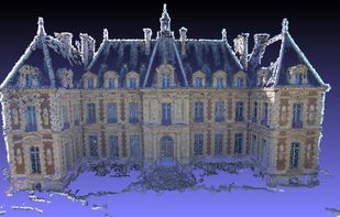 3D point cloud computed from 11 photos