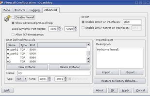 Guarddog Screenshot - Zones