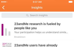 23andMe screenshot 1