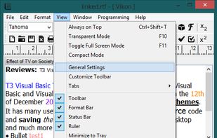 You can easily customize Vikon from General Settings.
