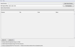 iTunes Duplicate Song Manager screenshot 1