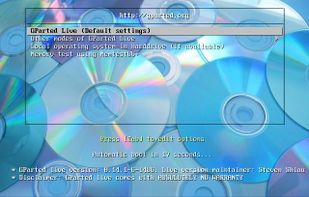 GParted screenshot 3