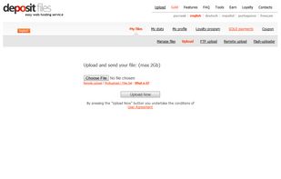 Deposit Files screenshot 1