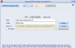 Moyea SWF to Video Converter Pro screenshot 2