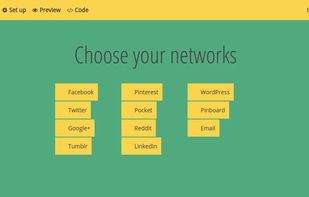 Simple Sharing Buttons Generator screenshot 1