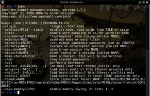 John the Ripper screenshot 1