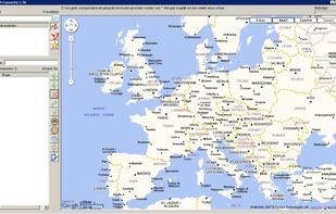 Route editing screen