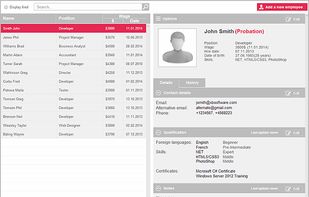 Employee management system