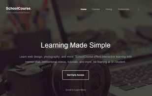 SchoolCourse Homepage