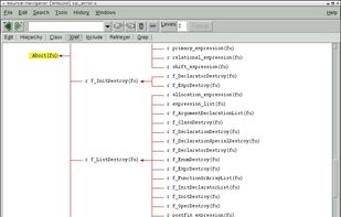 the xref dialog displaying referenced functions (multi-level)