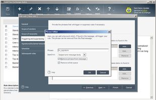 Advanced email signature control options