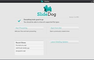 SlideDog Startup Screen