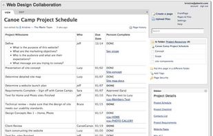PBWorks screenshot 1