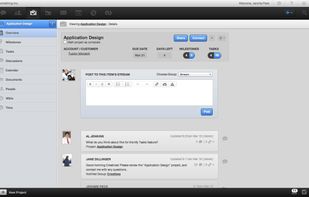 Project Management: Collaborate around projects, milestones and tasks.