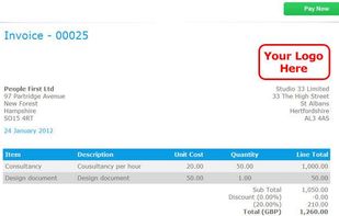 Simple invoice creation