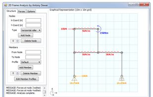 2D Frame Analysis screenshot 1