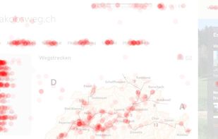 Example of a classic clickmap report.