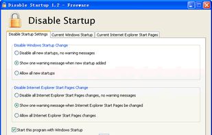 Disable Startup screenshot 1