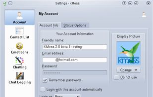 Kmess screenshot 2