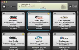 The Channel Guide shows current listings for channels and songs.