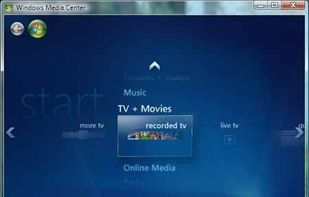 Windows Media Center screenshot 2