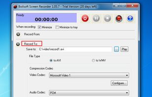 Boilsoft Screen Recorder screenshot 1