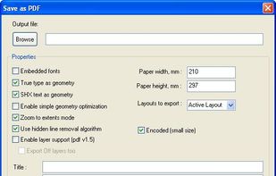 Export DWG/DXF to PDF