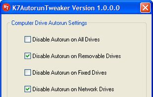 K7 Autorun Tweaker  screenshot 1