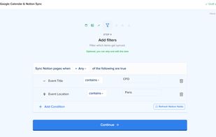 Filters example