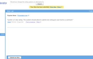 Google Moderator screenshot 2