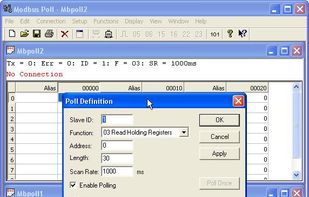 Modbus Poll screenshot 1