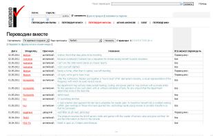 Phrase and sentence project's overview page