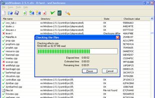 wxChecksums screenshot 1