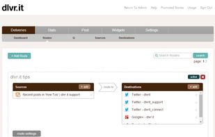 Route are a grouping of one or more feeds and social destinations so you save time when you’re posting to social media. You can create unlimited Routes.