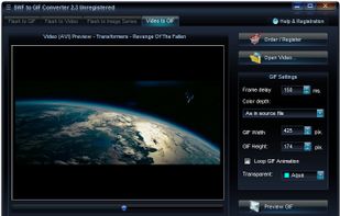 SWF-AVI-GIF Converter screenshot 2